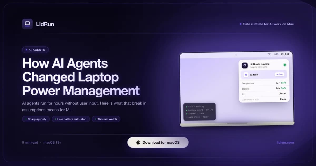 How AI Agents Changed Laptop Power Management